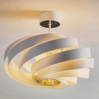Euluna Vento ceiling light, white, metal, Ø 50 cm