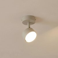 SIGMA Nemo ceiling spotlight, 1-bulb, grey-beige, movable, GX53