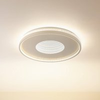 Globo Shirley LED ceiling light, sand-coloured, Ø 51 cm, CCT, dimmable