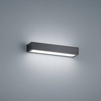 Applique murale LED Helestra Theia, noir mat 30 cm