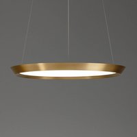 LEDS-C4 Saturn LED-hänglampa mässing satin, Ø60 cm