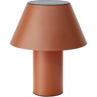 Markslöjd Vivo LED solar table lamp, brown, IP44, height 30 cm, dimmable.