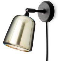 New Works Material Originals vägglampa, stål gul