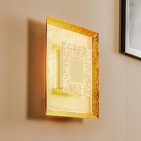 Eco-Light LED-vägglampa Window, 32 x 32 cm, guld