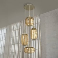 OSRAM hänglampa Decor Needle Plate beige, stål, 4 lampor, E27