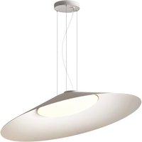 kdln LED-hänglampa Kate, vit, 3 000 K, Ø 90 cm, metall