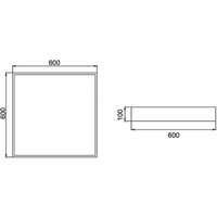 BRUMBERG Biro Square, 60x60cm, DALI dimmable, white, 4,000 K