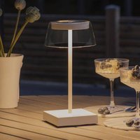 Konstsmide Scilla LED table lamp with USB, white