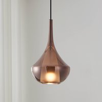 Stars of Light Almoster hanging light, copper, Ø 25 cm, glass