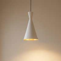 ROYALTECH Glenora pendant light, white, Ø 18 cm, metal, E27