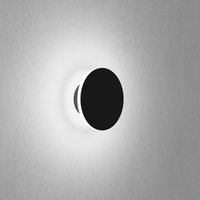 Egger Licht EGG DLS vägglampa Orbit, svart, Ø 12,5 cm, aluminium 2.700 K