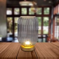 Näve 5305558 LED table lamp battery smoky grey