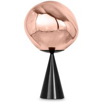 Tom Dixon LED-Tischlampe Melt Cone Fat, kupfer/schwarz, 47cm