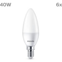 Philips LED candle E14 4.9W 470lm 2700K matt x6