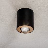 Nowodvorski Lighting Downlight set, adjustable, black, interior gold