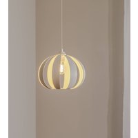 HELAM Hänglampa Newton, 1 lampa, sandfärgad, metall