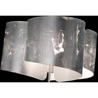 Selène Papiro ceiling light, 3-bulb, silver