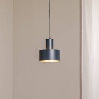SIGMA Rif S pendant light, anthracite, 1-bulb, Ø 15 cm, steel