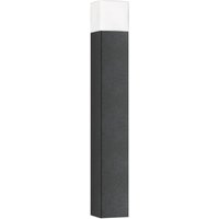 LCD Linus path light, graphite, height 85 cm, aluminium, opal glass