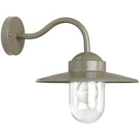 K.S. Verlichting Taupefärgad vägglampa för utomhusbruk Dolce