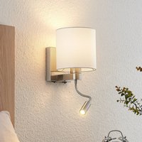 Lampa ścienna Lucande Brinja, 45 cm, obrotowa, lampka do czytania, E27