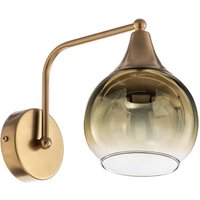 Wandleuchte Monte aus Glas, einflammig, gold