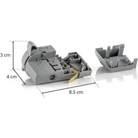GLOBAL Noa 3-circuit multi-adapter, capacity 5kg, grey
