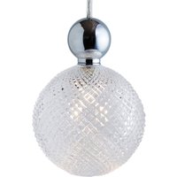 EBB & FLOW Uva L Hängande boll silver klar mini check