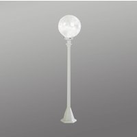 Albert Leuchten Path light white, with bubble glass