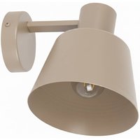Wandleuchte Dunka, beigefarben, 1-flammig, Stahl, Höhe 17 cm