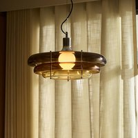 MARKET SET Sunset pendant light Ø 45 cm, amber, glass, E27