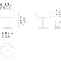 Zafferano Sister Light mini rechargeable table lamp, green