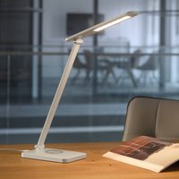 JUST LIGHT. GmbH Lampe de bureau LED Florentina, blanche