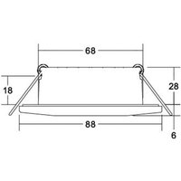 BRUMBERG Chooose LED downlight, round, nickel
