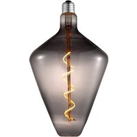 Lucande LED bulb, bulb shape, E27 4W, smoke, Ø 15 cm, 1800K