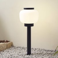 Lindby luminaire pour socle Orfeas, noir/blanc, aluminium, Ø 24 cm