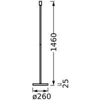 OSRAM DECOR STICK floor lamp, beige, height 146 cm, 1 x E27