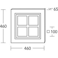 HerzBlut Plafonnier LED Heart of Mio, bois, intensité variable