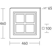 HerzBlut LED-taklampa Heart of Mio, trä, dimbar