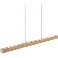 HerzBlut Suspension LED Hermann, chêne naturel, up/down