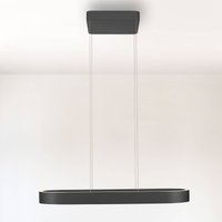 Paul Neuhaus LED-hänglampa Q-Stretto, svart, 86,8 cm