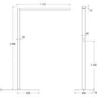 BRUMBERG Bevon LED floor lamp microprism direct/indirect