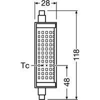 OSRAM LED-lampa R7s 19W 2 700 K dimbar