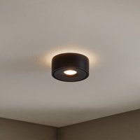 Arcchio Plafonnier LED Rotari, Ø 12 cm, up & down, noir