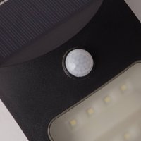 Searchlight Applique murale solaire à LED 67420BK-PIR, détecteur de mouvement