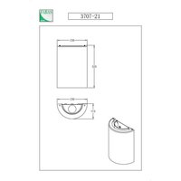 Fabas Luce Maribel wall light, white/transparent, glass, acrylic