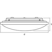 OSRAM LED-taklampa ORBIS, Ø 31 cm, CCT, vit