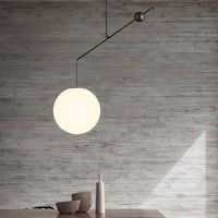 Luceplan Malamata hanging light black matt, 119 cm