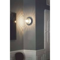 Nuura Aps Nuura vägglampa Liila 1, IP44, Ø 16 cm, silver/klar