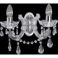 Searchlight MARIE THERESE - klassisk vägglampa, krom